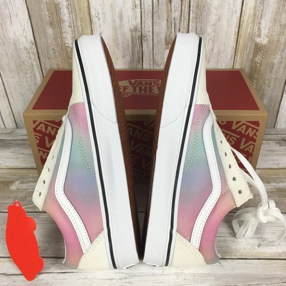 🍭Vans Old Skool Aura Shift Multi True White WMNS - Picture 7 of 12